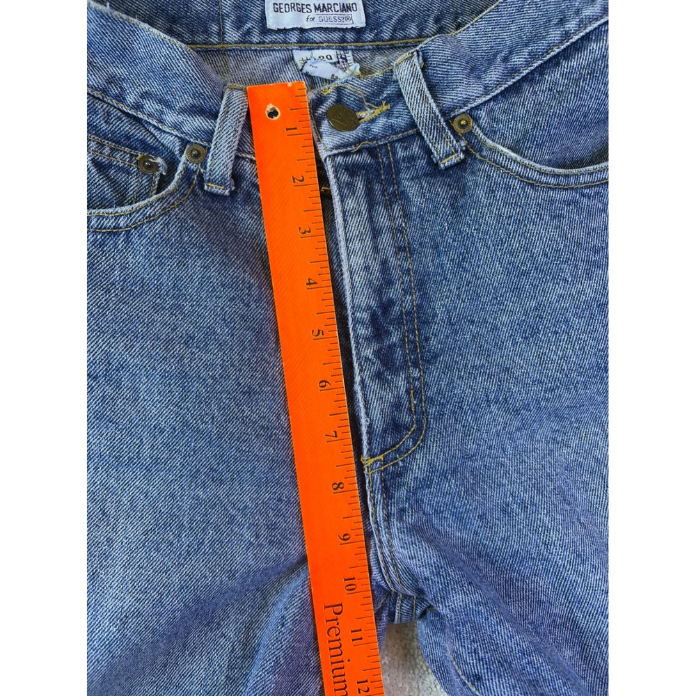 Vtg Guess Georges Marciano Jeans Mens 29 (Fits 27x34) Blue 90s USA Made Tapered - Picture 8 of 10